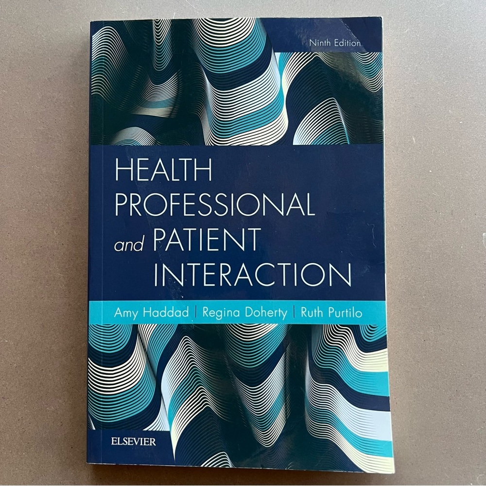 3/$18 Health Professional and Patient Interaction Book; 9th Edition